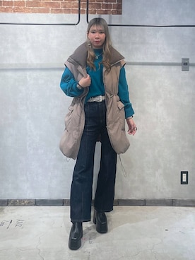 megu46miさん（レディース・162cm）の冬コーディネート