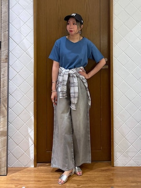 megu46miさん（レディース・162cm）の夏コーディネート