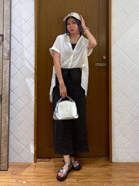 megu46miさん（レディース・162cm）の夏コーディネート