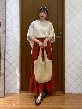 megu46miさん（レディース・162cm）の夏コーディネート