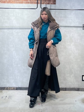 megu46miさん（レディース・162cm）の冬コーディネート