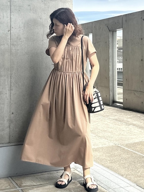 【高額売筋】 セール】ジャージーティアードワンピース（ワンピース）｜ROPE ワンピース