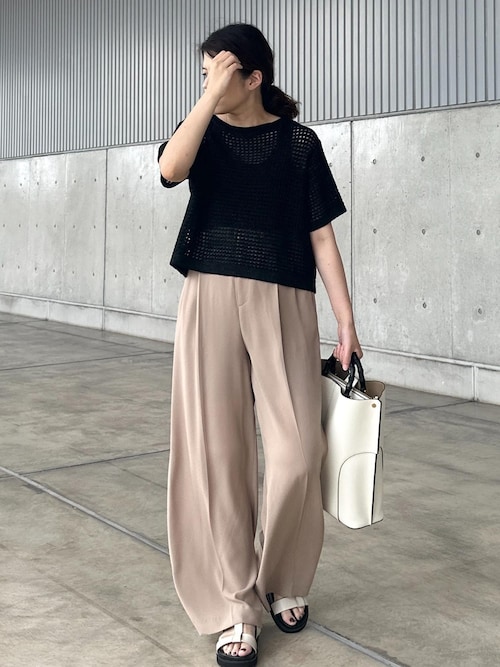 ROPE'（ロペ） ニット セーター ラメメッシュプルオーバー