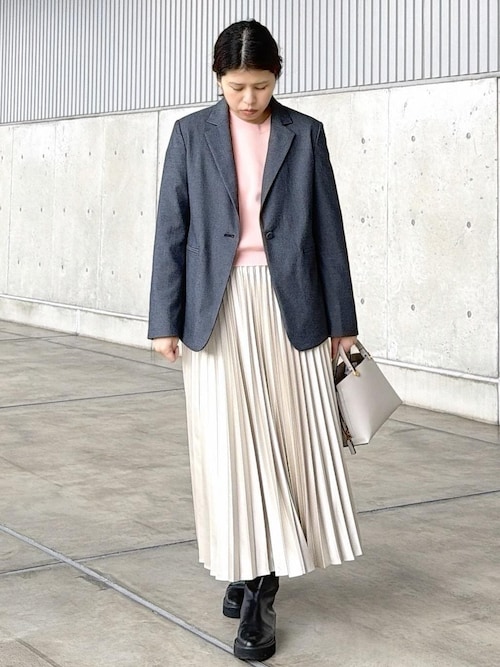 シャイニープリーツスカート/イージーケア（スカート）｜ROPE'（ロペ