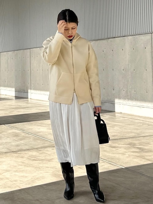 ROPE' ブラウス シャツ ストレッチブロードハイネックシャツ「S