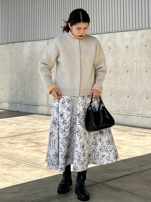 カーディガン チャイニーズラクーン接結カーディガン レディース ROPE' カーディガン チャイニーズラクーン接結カーディガン