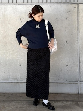 「アイテム（バックパック/リュック）」を使った、Mさん（レディース・161cm・40代）の秋コーディネート