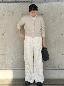 「アイテム（トップス）」を使った、Mさん（レディース・161cm・40代）の秋コーディネート