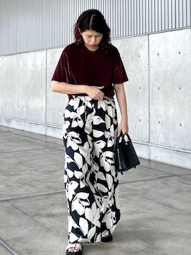 「ラベンダー」｜Mさん（レディース・161cm）の夏コーディネート