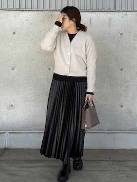 「ROPE'（ロペ）のアイテム（スカート）」を使った、Mさん（レディース・161cm）の秋コーディネート