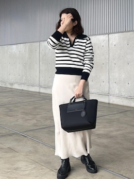 「ROPE'（ロペ）のアイテム」を使った、Mさん（レディース・161cm）の冬コーディネート