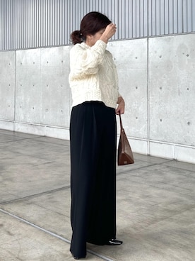 「ROPE'（ロペ）のBridget Shoes（ブリジットシューズ）（パンプス）」を使った、Mさん（レディース・161cm）の秋コーディネート