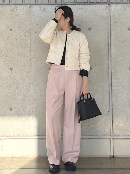 セール】ウールフランネルタックイージーパンツ/イージーケア