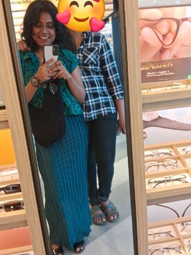 「monochrome」｜Niveditha⁷さん（レディース・160cm）の夏コーディネート