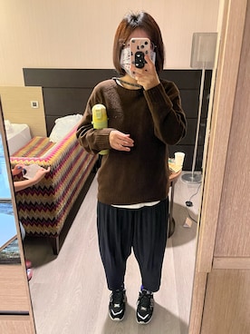 「アイテム（チノパンツ、その他）」を使った、1485さん（レディース・148cm）の春コーディネート