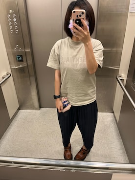 「アイテム（チノパンツ、その他）」を使った、1485さん（レディース・148cm）の春コーディネート