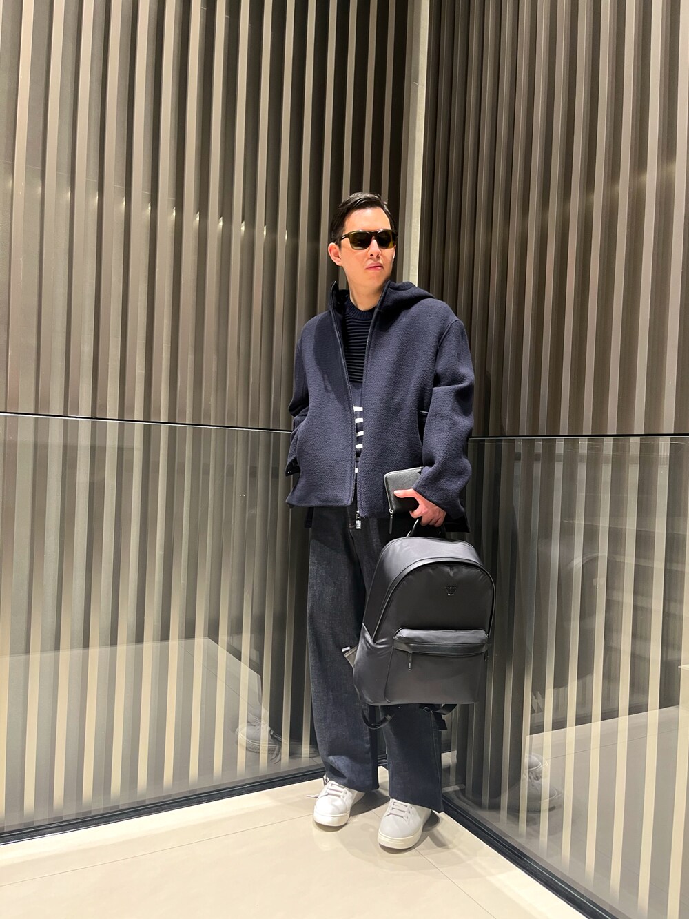 EMPORIO ARMANI (エンポリオアルマーニ) フルジップ スタンド