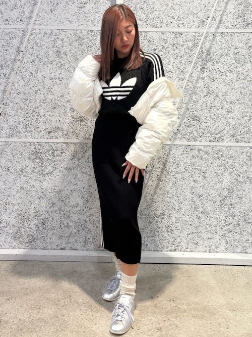 アディカラー ニット スリーストライプス スカート / アディダス