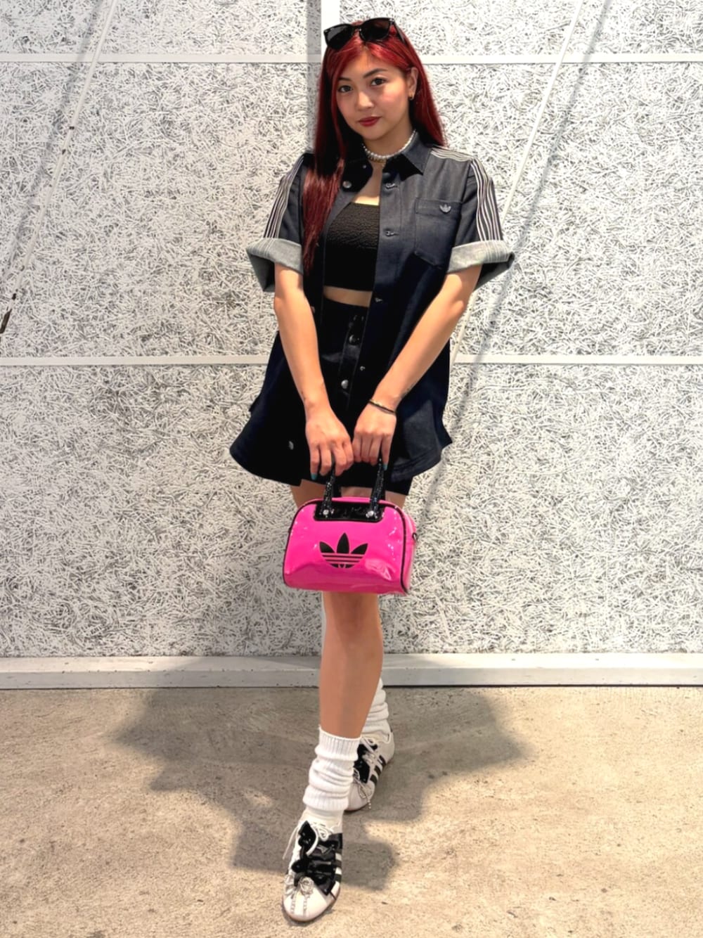 adidas Originals 半袖デニムシャツ デニム半袖シャツ / アディダスオリジナルス adidas Originals