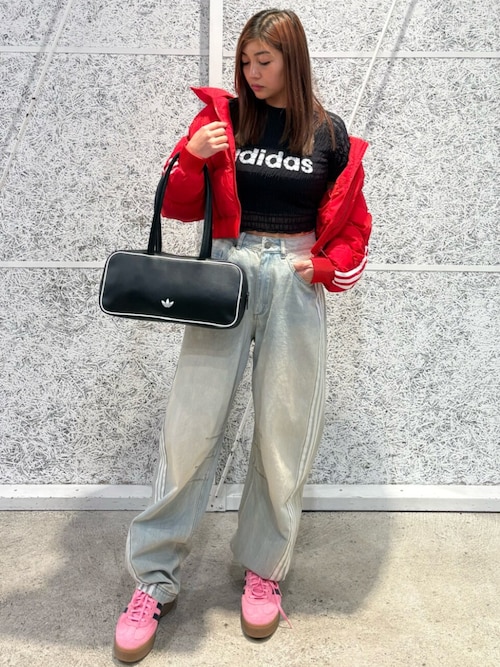 Adilenium シーズン 3 バナナフィット ウォッシュドデニムパンツ