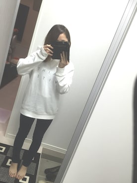 「RAGEBLUE（レイジブルー）のアイテム（スウェット）」を使った、s。さん（レディース・156cm）の冬コーディネート