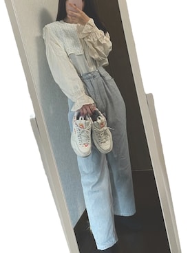 「FILA」｜shiro*さん（レディース・157cm）の春コーディネート