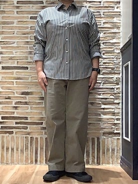 「アイテム（ビジネスシャツ）」を使った、BRICK HOUSE by Tokyo Shirts 大高イオンモール店さん（レディース・148cm）の秋コーディネート