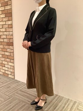 BRICK HOUSE シャツ工房 京都イオンモール店さん（レディース・158cm）の冬コーディネート