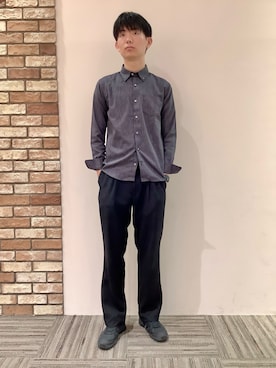 「アイテム（ポロシャツ）」を使った、BRICK HOUSE シャツ工房 京都イオンモール店さん（メンズ・184cm）の夏コーディネート
