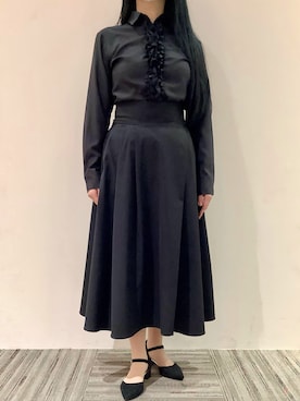 「ブラウスコーデ」｜BRICK HOUSE シャツ工房 京都イオンモール店さん（レディース・158cm）の秋コーディネート