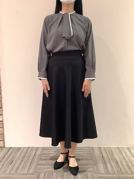 「オンオフ兼用」｜「アイテム（トップス）」を使った、BRICK HOUSE シャツ工房 京都イオンモール店さん（レディース・158cm）の秋コーディネート