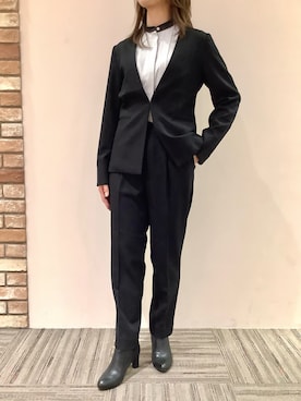 BRICK HOUSE シャツ工房 京都イオンモール店さん（レディース・162cm）の冬コーディネート