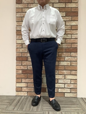 「東京シャツ」｜BRICK HOUSE シャツ工房 京都イオンモール店さん（メンズ・169cm）の春コーディネート