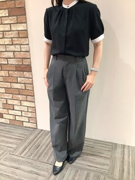 BRICK HOUSE シャツ工房 京都イオンモール店さん（レディース・160cm）の夏コーディネート