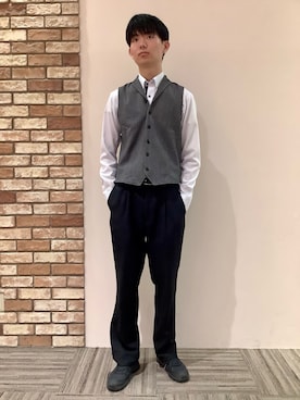 BRICK HOUSE シャツ工房 京都イオンモール店さん（メンズ・184cm）の秋コーディネート