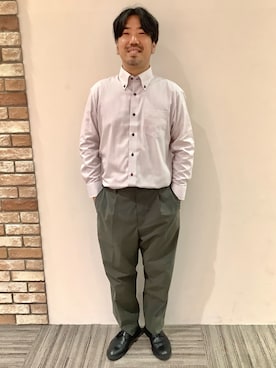 「仕事コーデ」｜BRICK HOUSE シャツ工房 京都イオンモール店さん（メンズ・176cm）の夏コーディネート