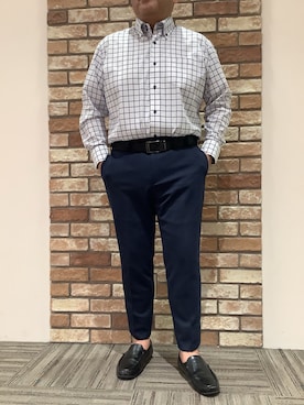 「BRICK HOUSE by TOKYO SHIRT」｜BRICK HOUSE シャツ工房 京都イオンモール店さん（メンズ・169cm）の春コーディネート