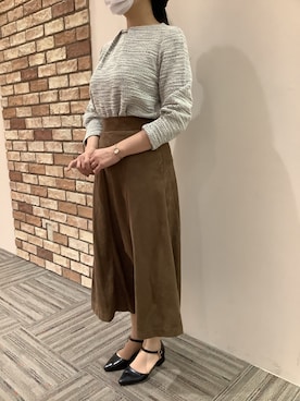 BRICK HOUSE シャツ工房 京都イオンモール店さん（レディース・158cm）の冬コーディネート