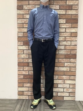 「BRICK HOUSE by TOKYO SHIRT」｜BRICK HOUSE シャツ工房 京都イオンモール店さん（メンズ・185cm）の春コーディネート
