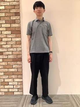 「仕事コーデ」｜BRICK HOUSE シャツ工房 京都イオンモール店さん（メンズ・184cm）の夏コーディネート
