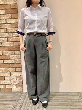 BRICK HOUSE シャツ工房 京都イオンモール店さん（レディース・160cm）の夏コーディネート