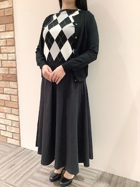 「レトロ」｜「アイテム（アンサンブル）」を使った、BRICK HOUSE シャツ工房 京都イオンモール店さん（レディース・158cm）の冬コーディネート