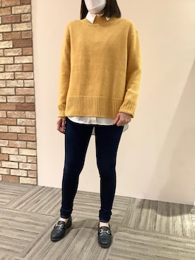 BRICK HOUSE シャツ工房 京都イオンモール店さん（レディース・160cm）の冬コーディネート