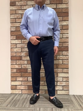 「BRICK HOUSE by TOKYO SHIRT」｜BRICK HOUSE シャツ工房 京都イオンモール店さん（メンズ・169cm）の春コーディネート