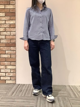 「オフィス」｜BRICK HOUSE シャツ工房 京都イオンモール店さん（レディース・167cm）の冬コーディネート