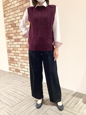 BRICK HOUSE シャツ工房 京都イオンモール店さん(レディース・160cm)の秋コーディネート