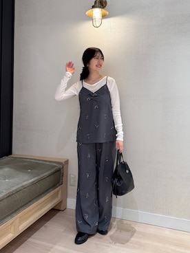 「アイテム（チョーカー）」を使った、mireiさん（レディース・158cm）の冬コーディネート