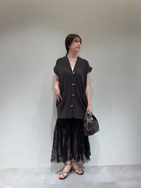 「gemeil（ジェムイル）のアイテム」を使った、mireiさん（レディース・159cm）の夏コーディネート