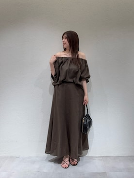 「gemeil（ジェムイル）のアイテム」を使った、mireiさん（レディース・159cm）の夏コーディネート