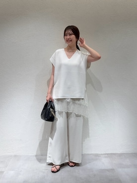 「gemeil（ジェムイル）のアイテム」を使った、mireiさん（レディース・159cm）の夏コーディネート